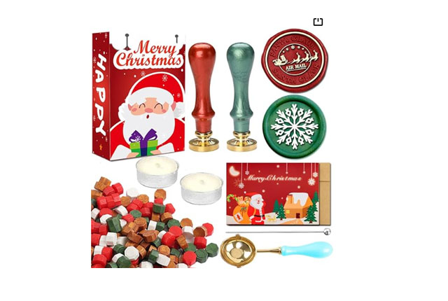 WUERLIN Christmas Wax Seal Stamp Kit