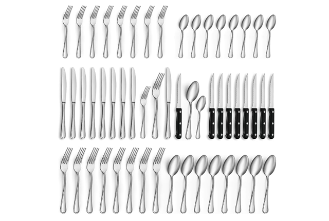 48 PCS Silverware Setc