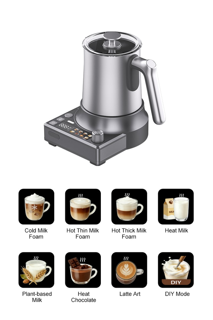 8-in-1 Electric Milk Frother - Image 4