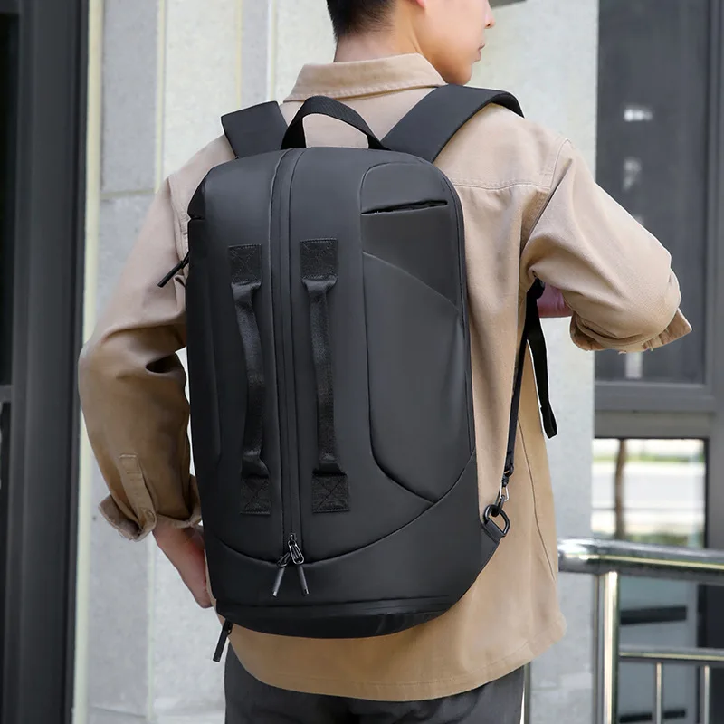 Men's Backpack Double-Back Portable Travel Backpack Large Capacity Water-Proof Backpack Multi-Functional Boarding Backpack - Image 5