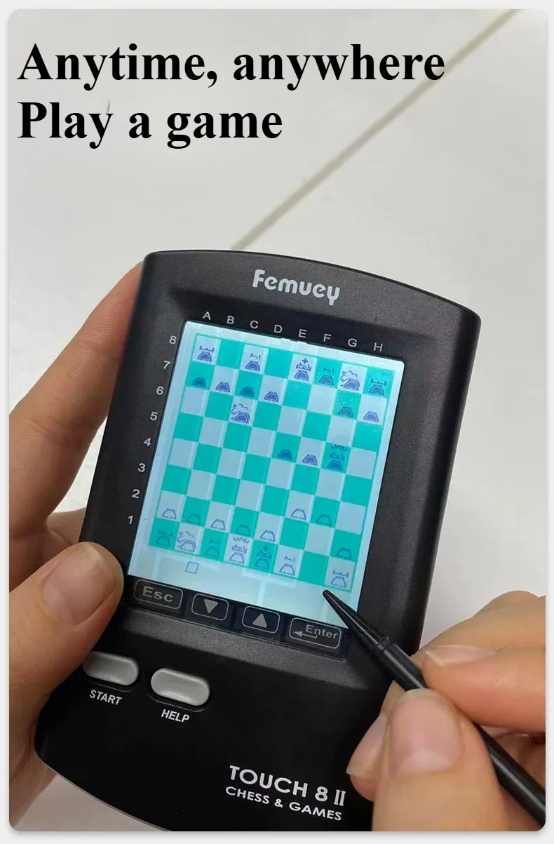 Handheld Electronic Chess Board 8 in 1 Touch Chess Computer Game Smart Electronic-game Chess Sets Adults Family smart chess Game - Image 5