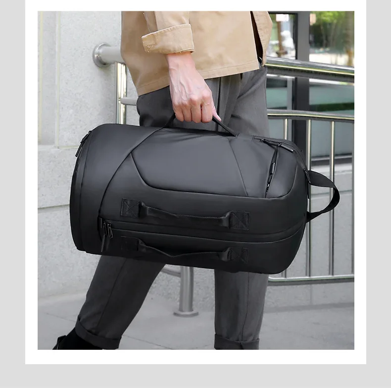 Men's Backpack Double-Back Portable Travel Backpack Large Capacity Water-Proof Backpack Multi-Functional Boarding Backpack - Image 18