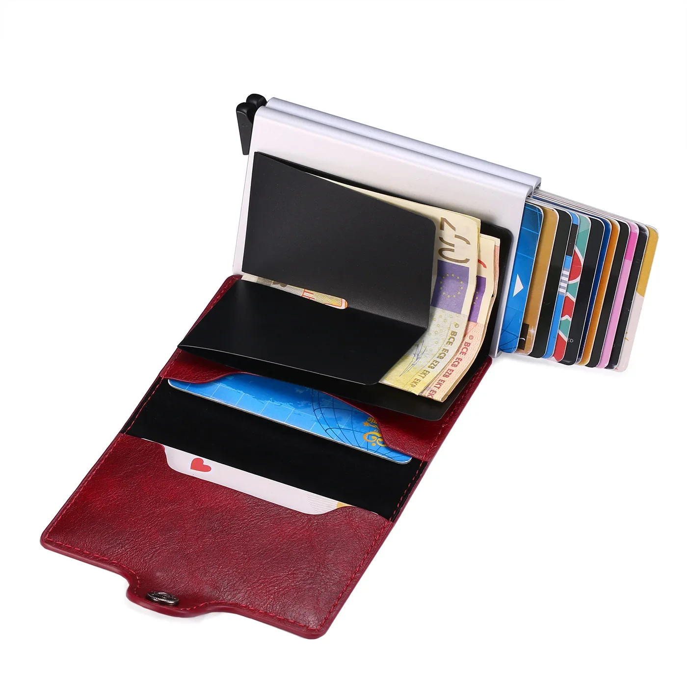 Rfid Men Card Wallets Carbon Fiber Slim Mini Wallet 14 Card Holders Small Money Bag Male Purses - Image 26