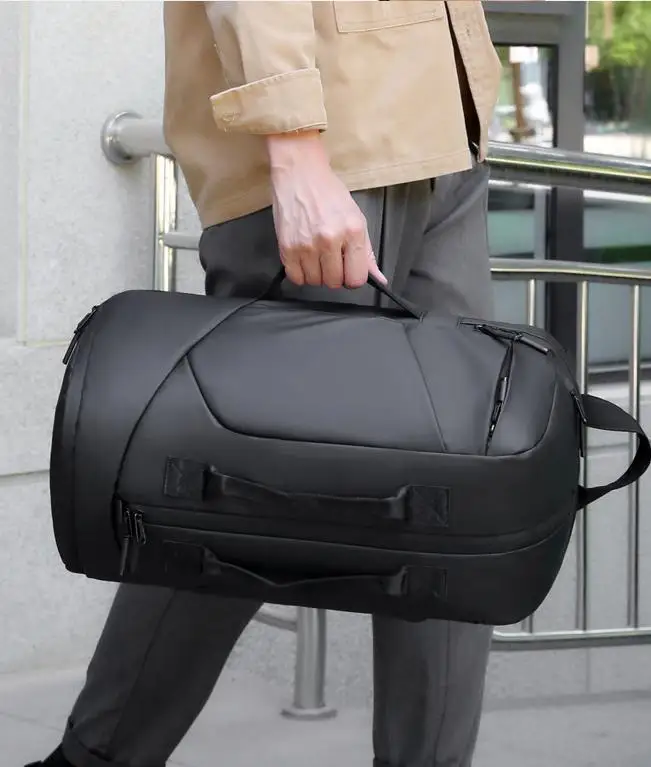 Men's Backpack Double-Back Portable Travel Backpack Large Capacity Water-Proof Backpack Multi-Functional Boarding Backpack - Image 8