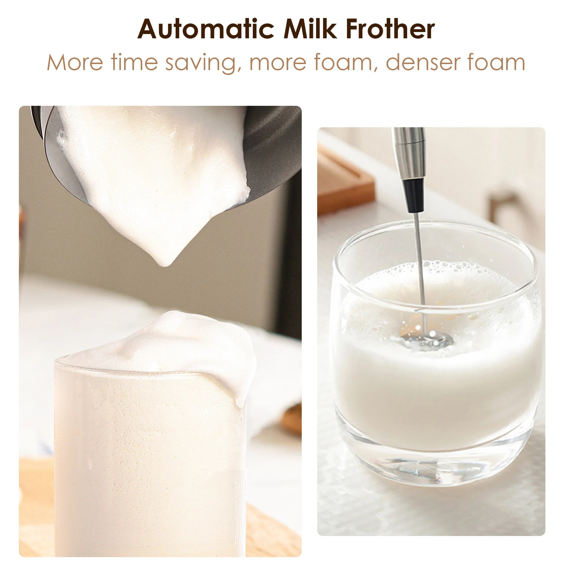 BioloMix 5-in-1 Milk Frother with Upgraded LED Display Touch Screen - Hot And Cold Foam Maker Milk Warmer for Coffee Latte - Image 12
