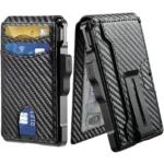 Wallet for Men, Mens Minimalist Wallet 9-13 Cards, Slim Compact Wallet with Money Clip & ID Window, RFID Blocking Smart Pop Up C