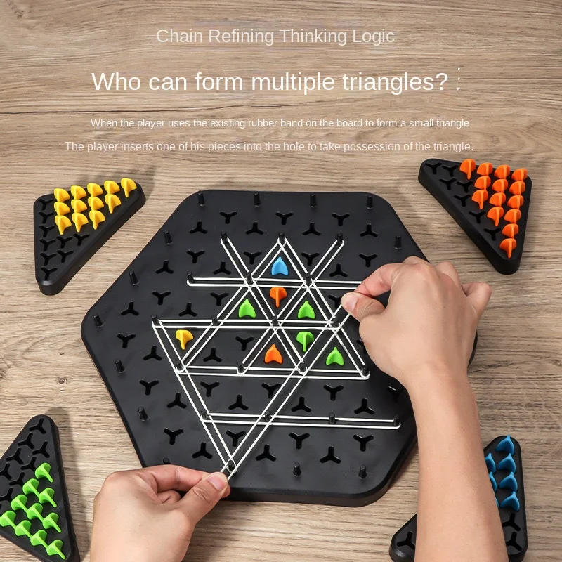 Chain Triangle Chess Splendor Duel Board Game Strategy Game for Kids and Adults Fun Family Game Logic Chess Track Tables Game - Image 5