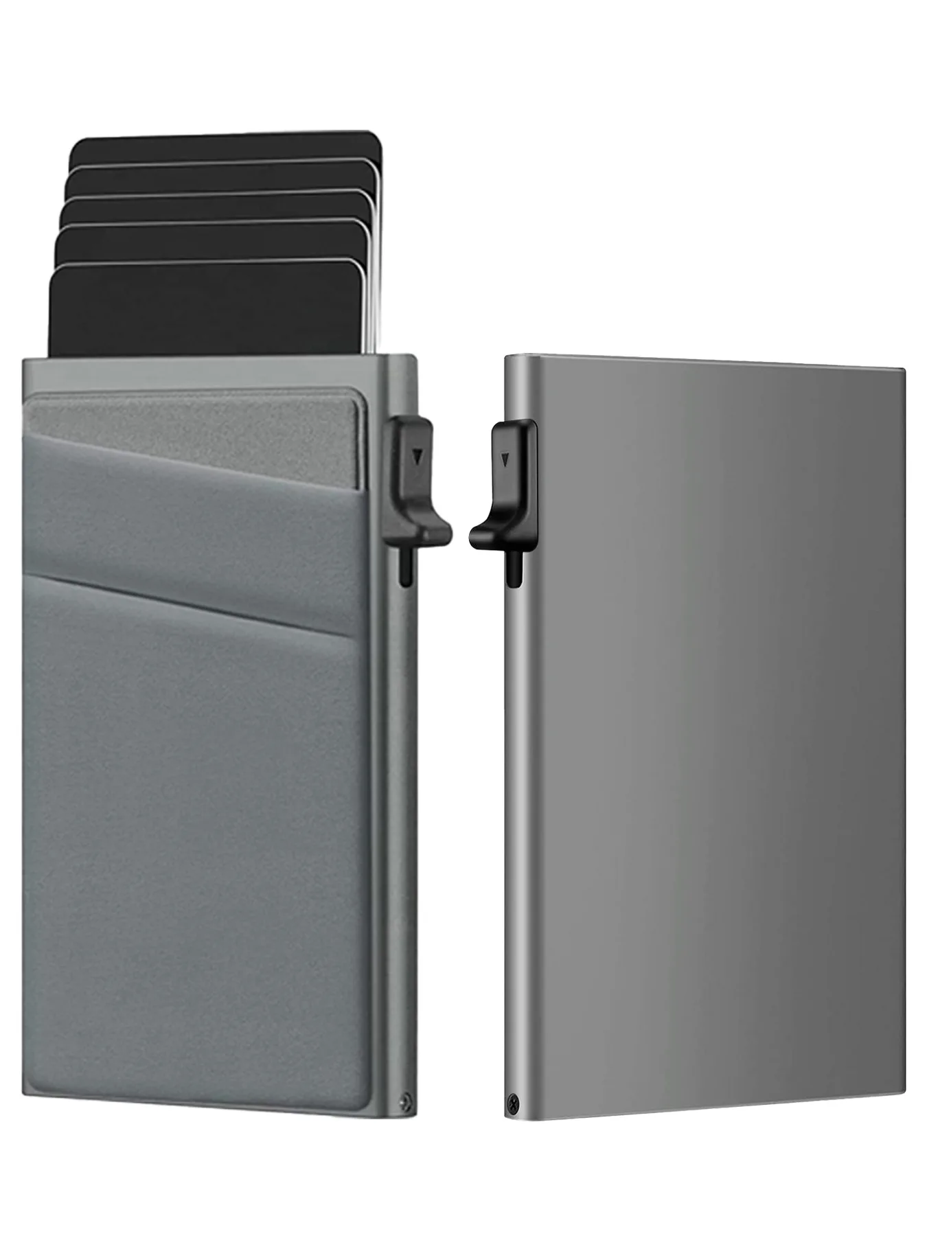 Anti-theft Cards Protectors Card Holder Minimalist Smart Wallet RFID Protection Aluminum Metal Box Cardholder Case Porte Carte - Image 10
