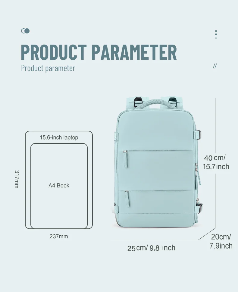 Multifunction Outdoor Backpack Big Capacity Travel Backpack For Women Men, Laptop Backpacks,Ryanair 40x20x25 Water Resistant Bag - Image 17