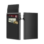 Anti-theft Cards Protectors Card Holder Minimalist Smart Wallet RFID Protection Aluminum Metal Box Cardholder Case Porte Carte