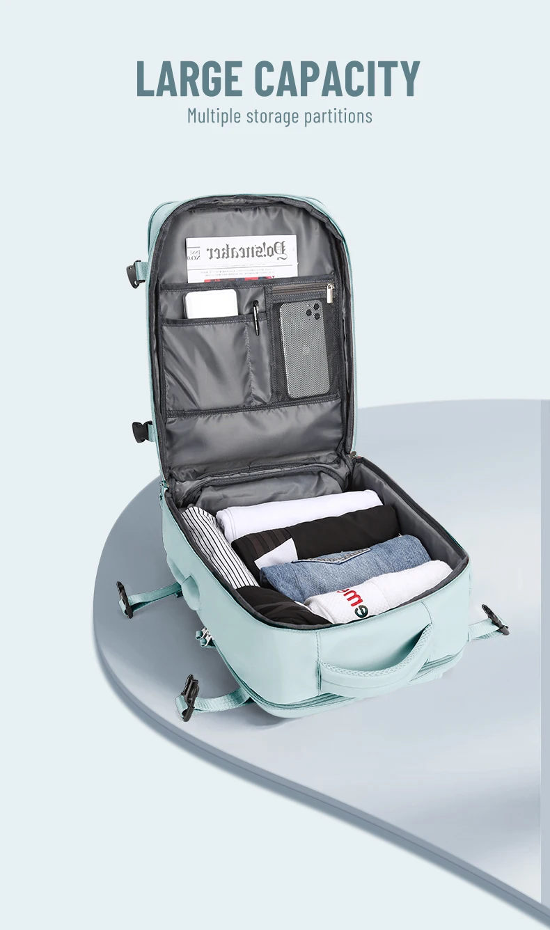 Multifunction Outdoor Backpack Big Capacity Travel Backpack For Women Men, Laptop Backpacks,Ryanair 40x20x25 Water Resistant Bag - Image 16