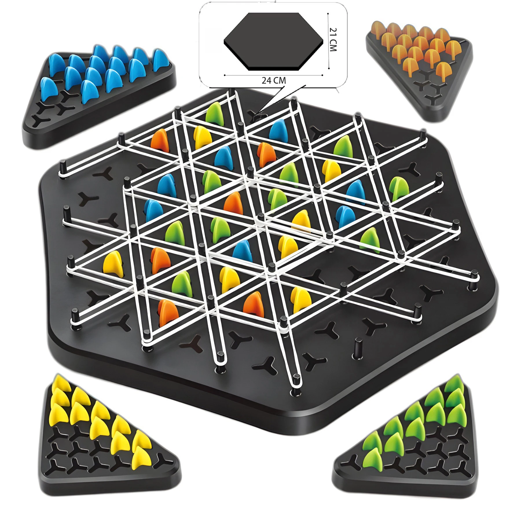 Chain Triangle Chess Splendor Duel Board Game Strategy Game for Kids and Adults Fun Family Game Logic Chess Track Tables Game - Image 8