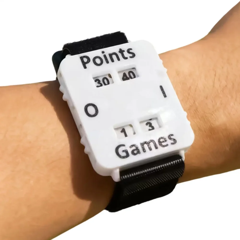 Tennis Score Keeper Wrist Band Big Screen Adjustable Counter Lightweight Wrist Score Keeper For Tennis Sports Training Accessory