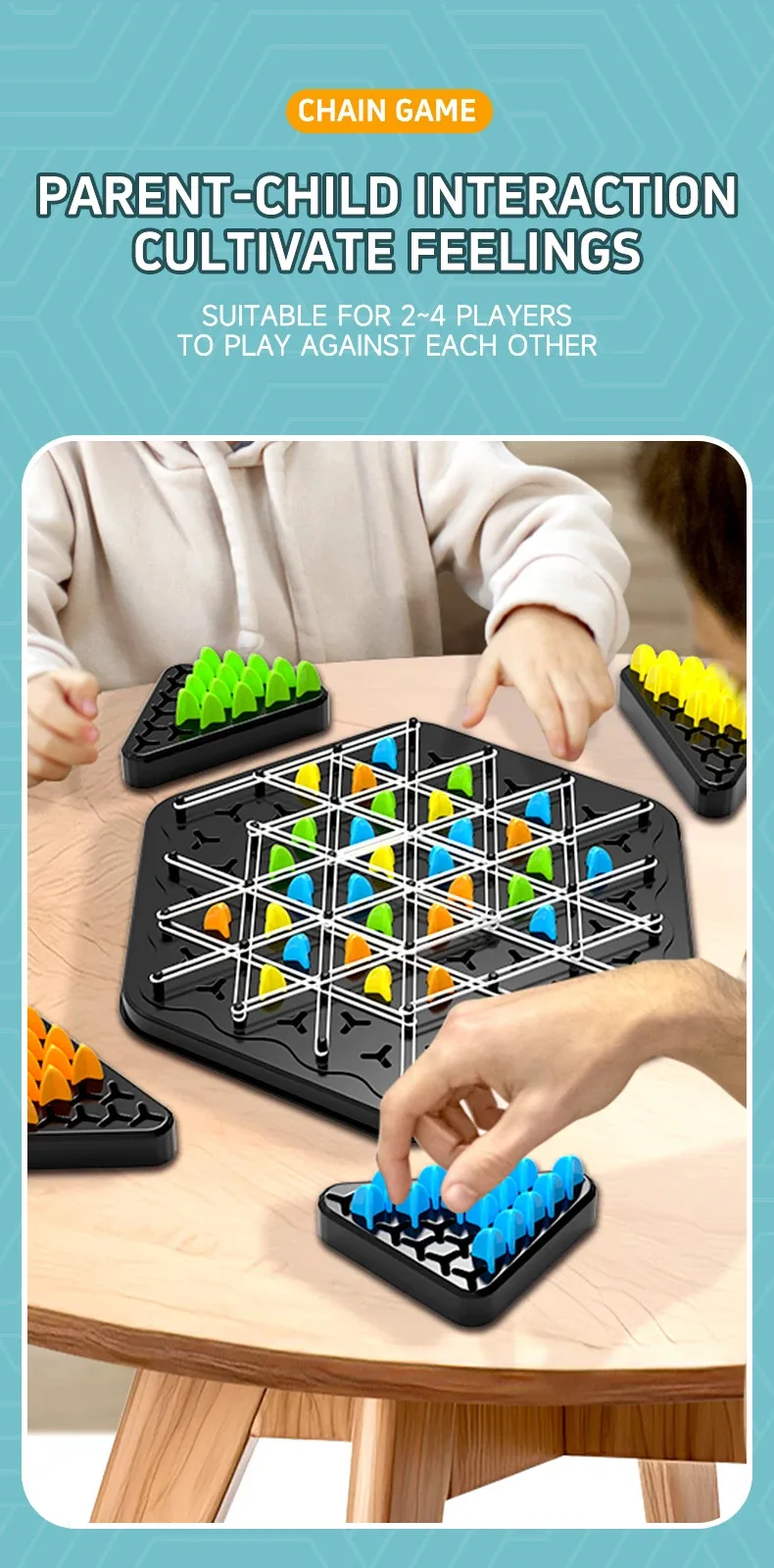 Chain Triangle Chess Splendor Duel Board Game Strategy Game for Kids and Adults Fun Family Game Logic Chess Track Tables Game - Image 13
