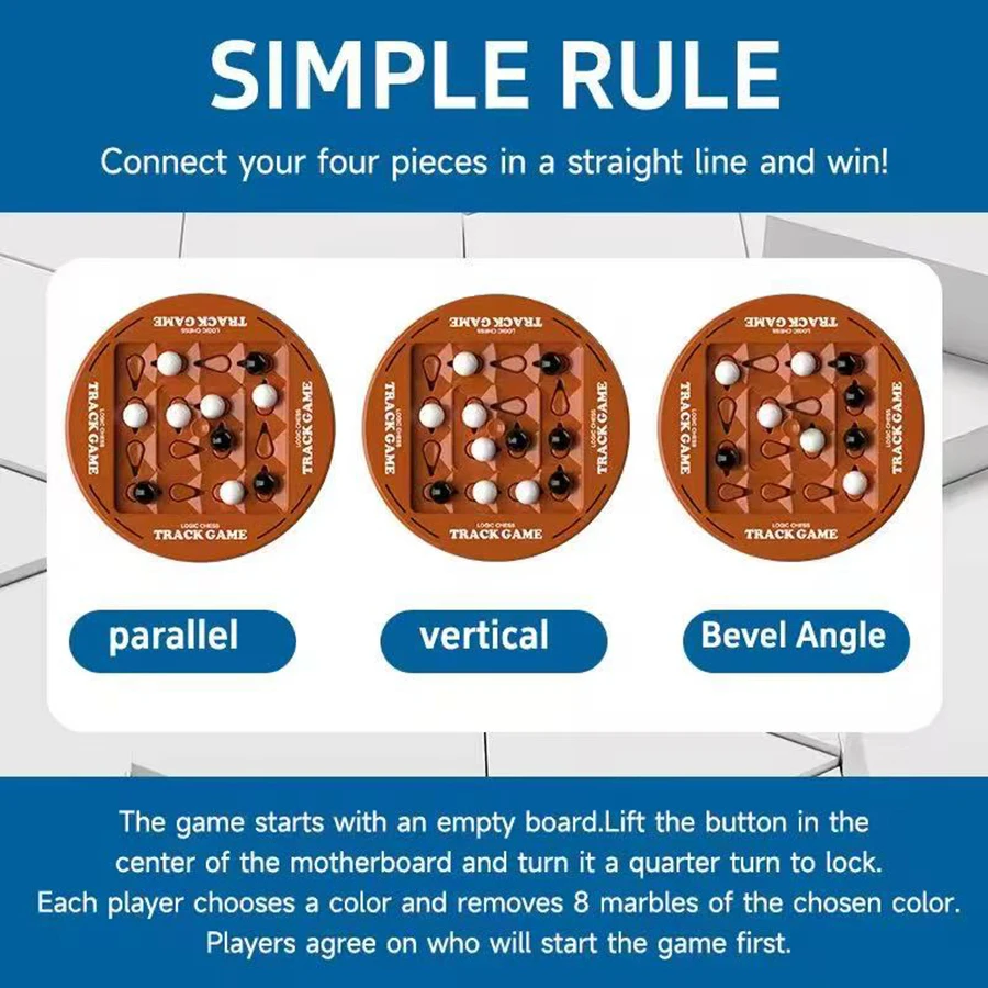 1set- Logic Chess Games Pair Battle Black and White Thinking Training Brain Boosting Intelligence Kids Board Game PartyToys - Image 9