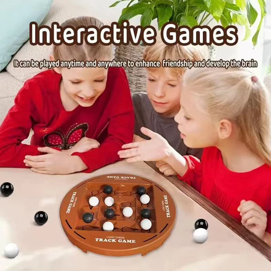 1set- Logic Chess Games Pair Battle Black and White Thinking Training Brain Boosting Intelligence Kids Board Game PartyToys - Image 2