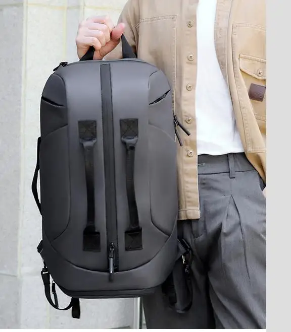 Men's Backpack Double-Back Portable Travel Backpack Large Capacity Water-Proof Backpack Multi-Functional Boarding Backpack - Image 16