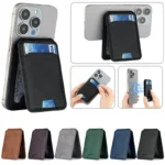 Luxury For Magsafe Magnetic Leather Wallet Holder Case For iPhone 16 15 14 13 12 Pro Max Card Holder Phone Bag Cover Accessories