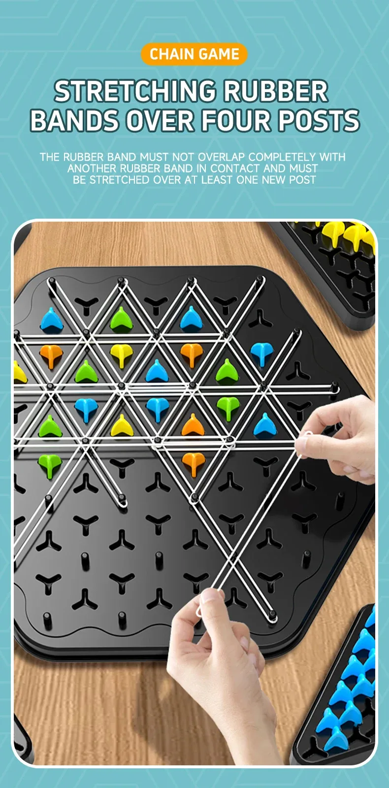 Chain Triangle Chess Splendor Duel Board Game Strategy Game for Kids and Adults Fun Family Game Logic Chess Track Tables Game - Image 11