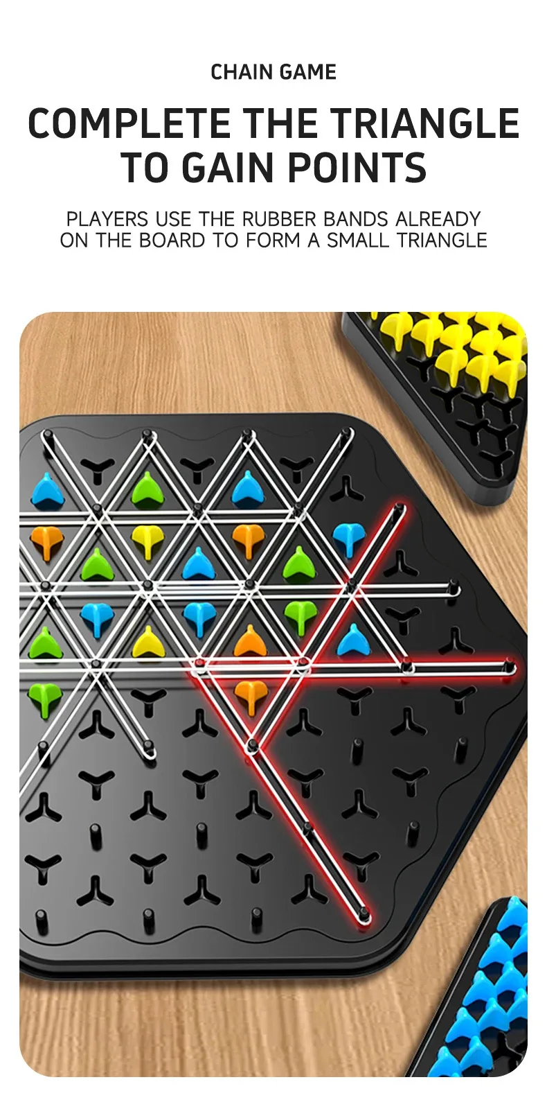 Chain Triangle Chess Splendor Duel Board Game Strategy Game for Kids and Adults Fun Family Game Logic Chess Track Tables Game - Image 12