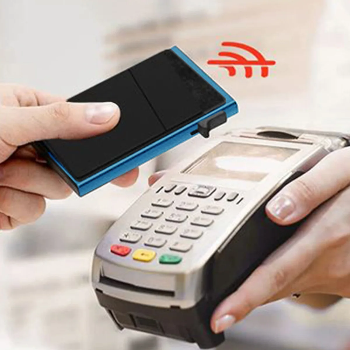 Anti-theft Cards Protectors Card Holder Minimalist Smart Wallet RFID Protection Aluminum Metal Box Cardholder Case Porte Carte - Image 17