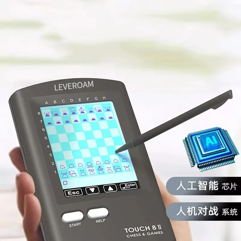 Handheld Electronic Chess Board 8 in 1 Touch Chess Computer Game Smart Electronic-game Chess Sets Adults Family smart chess Game - Image 3